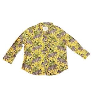 Yellow Floral Print Pajama Set